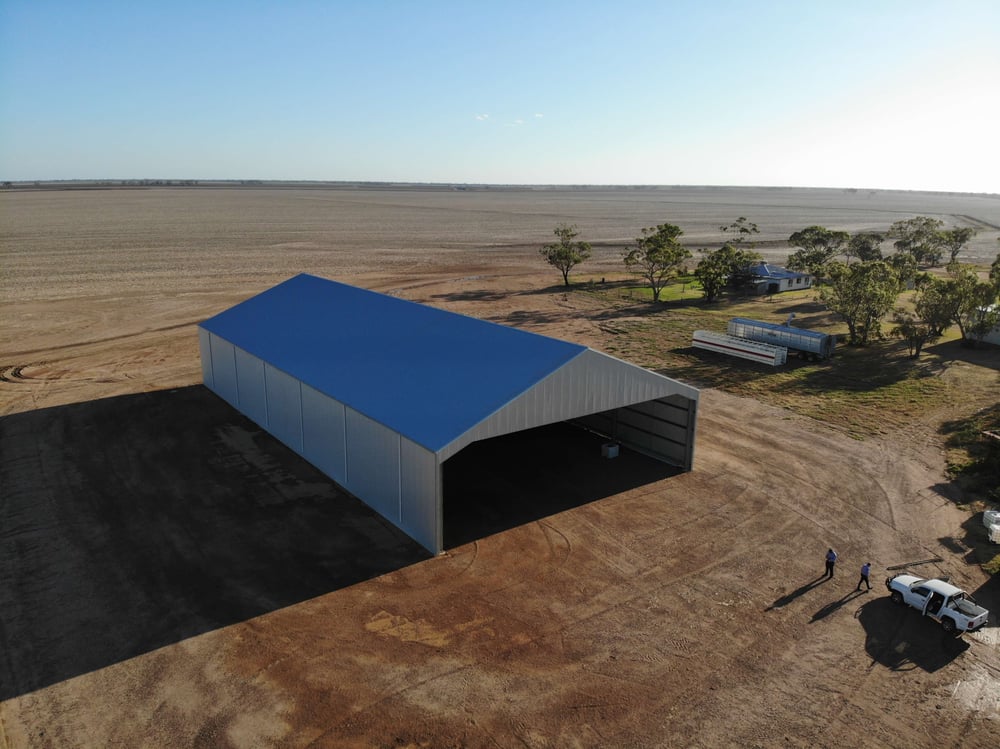 Shed orientation is important to utilise passive heating and cooling