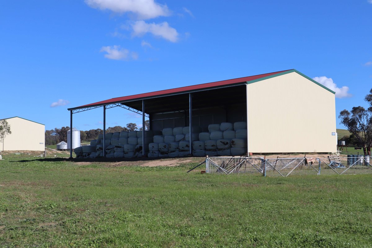 ABC Sheds two sided hay shed