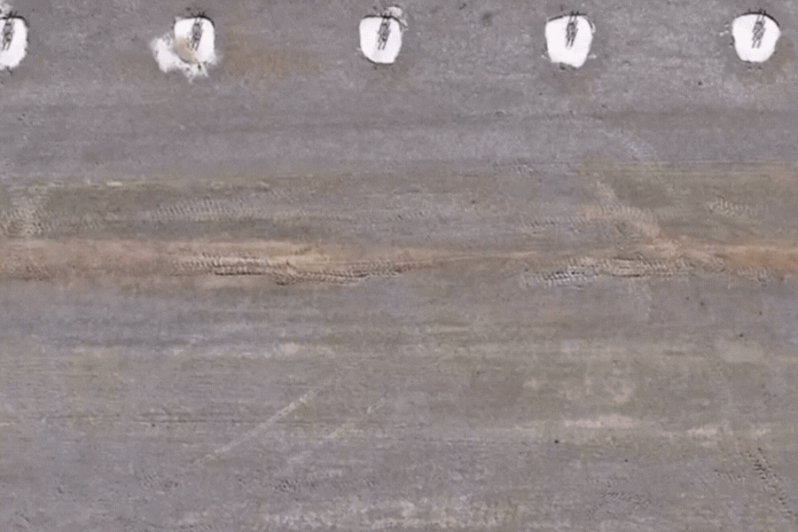 Concrete footings curing