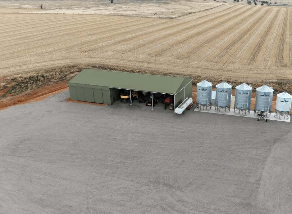 Pale Eucalypt colourbond shed colour