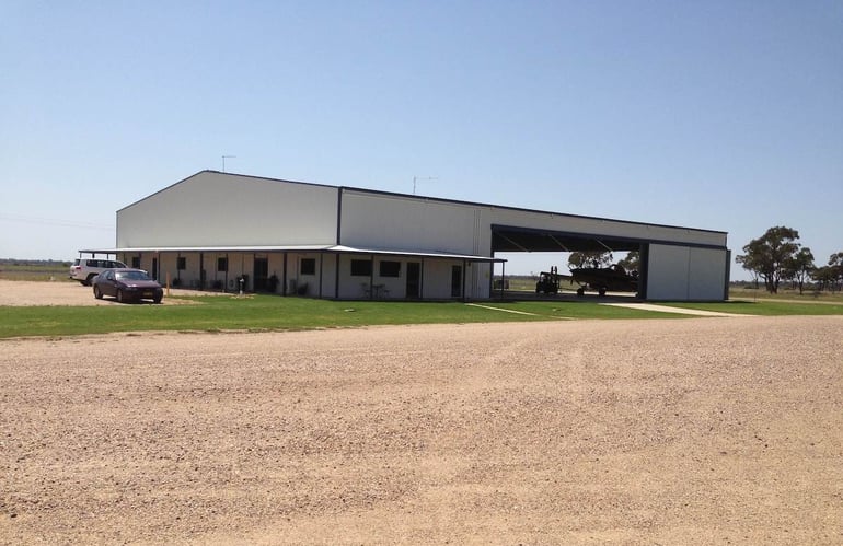 Aircraft hangar in Moree