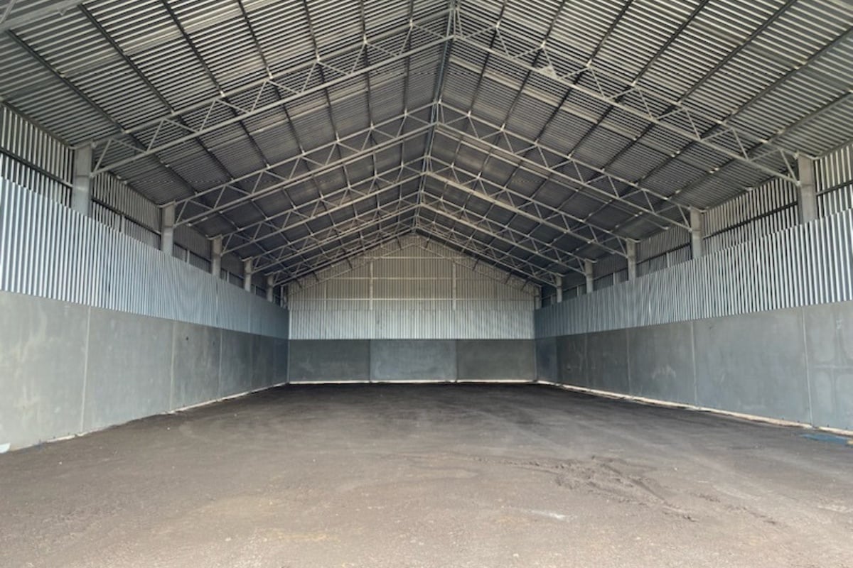Fertiliser storage shed