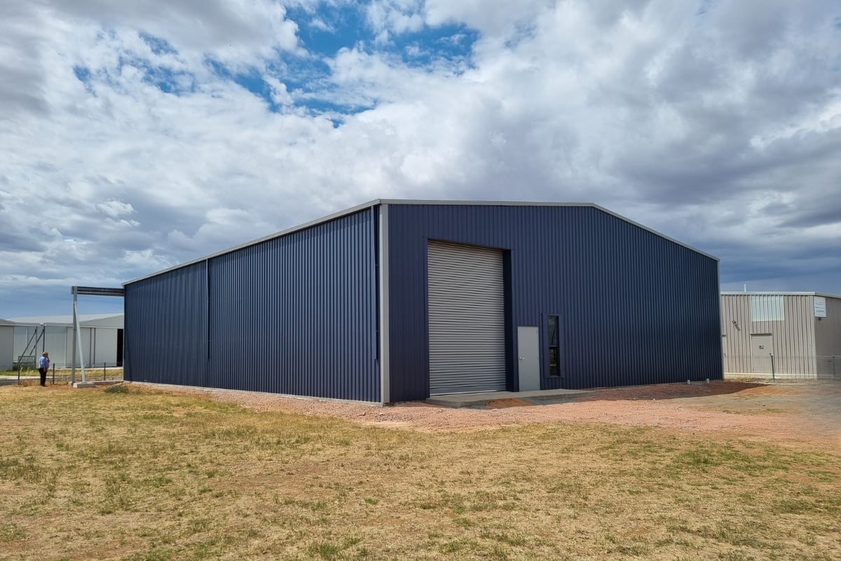 Shed with Colorbond steel