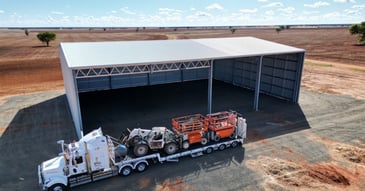 Customised farm machinery shed