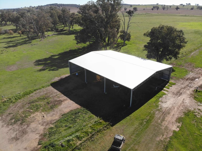 ABC Sheds farm shed with gable roof