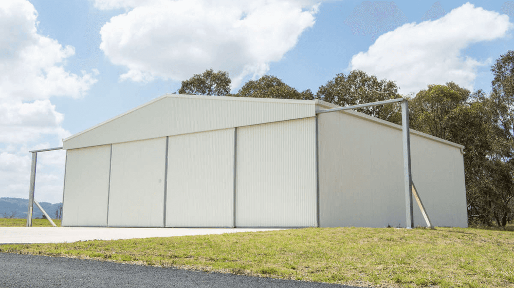 ABC Sheds aircraft hangar