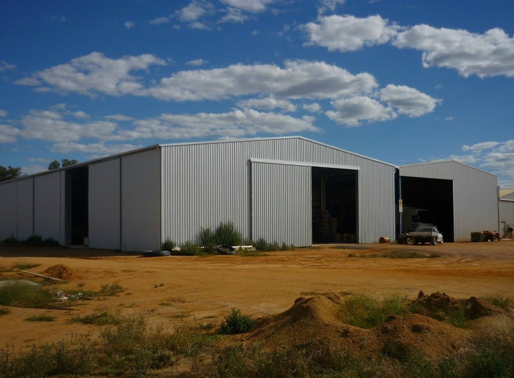 An ABC commercial stel shed