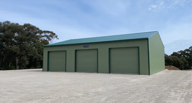 ABC Sheds equipment shed at Wallaby Hill