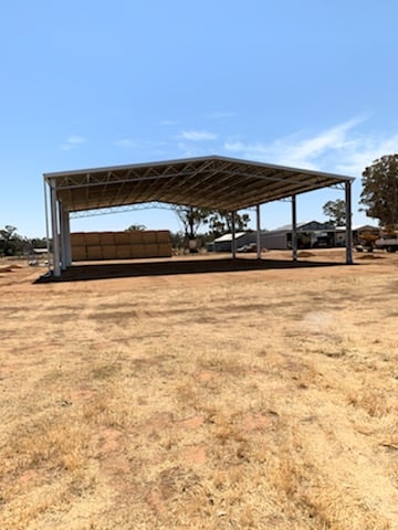 David Davidson Hay Shed from ABC Sheds