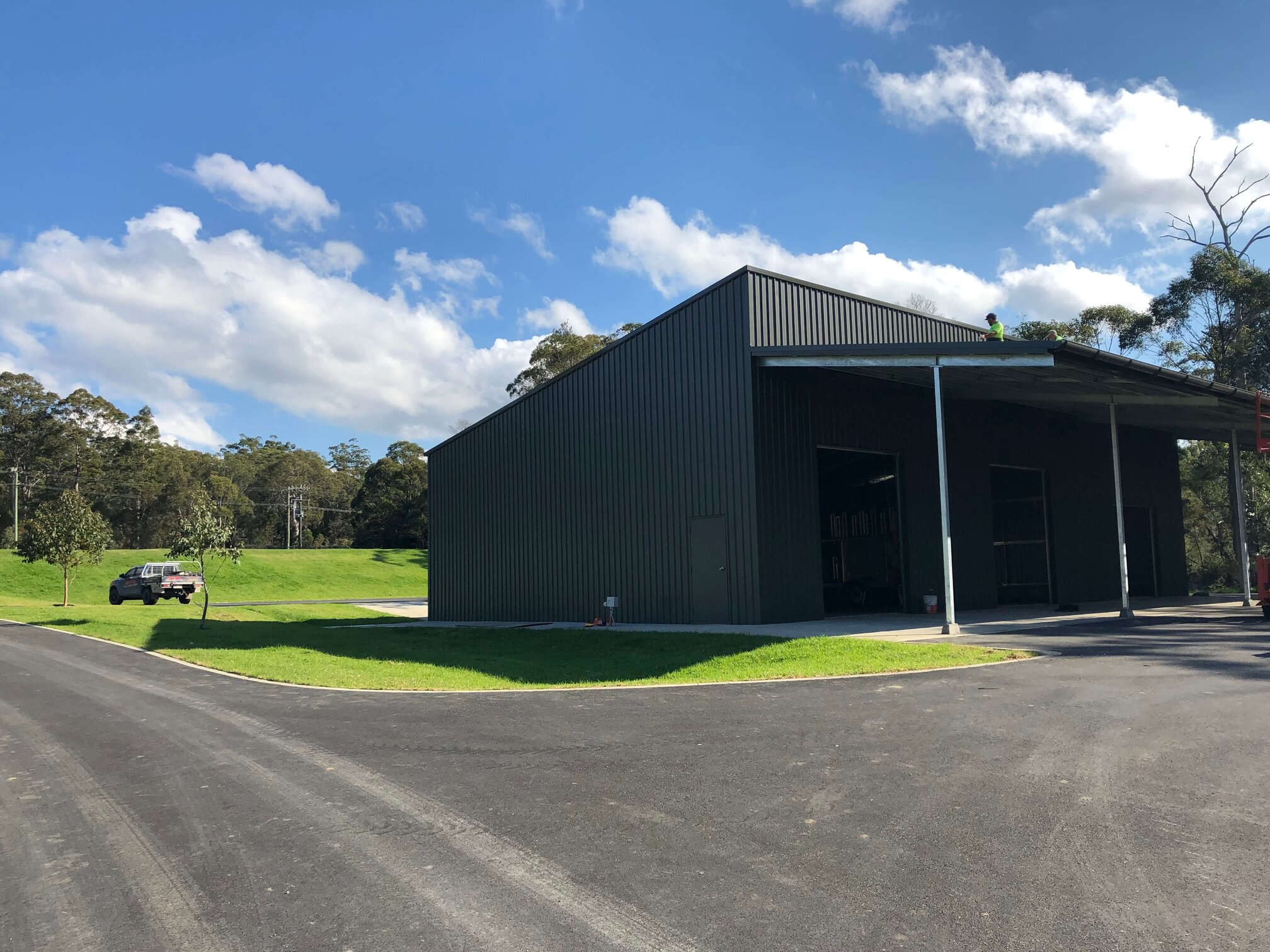 ABC Sheds shed with skillion roof