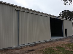 Outside view of workshop by ABC Sheds