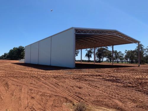 ABC Sheds four bay hay shed