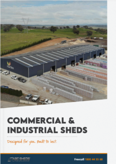 ABC Sheds commercial and industrial sheds brochure