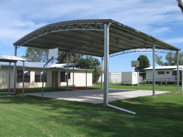 Slanted view of school COLA in Bourke