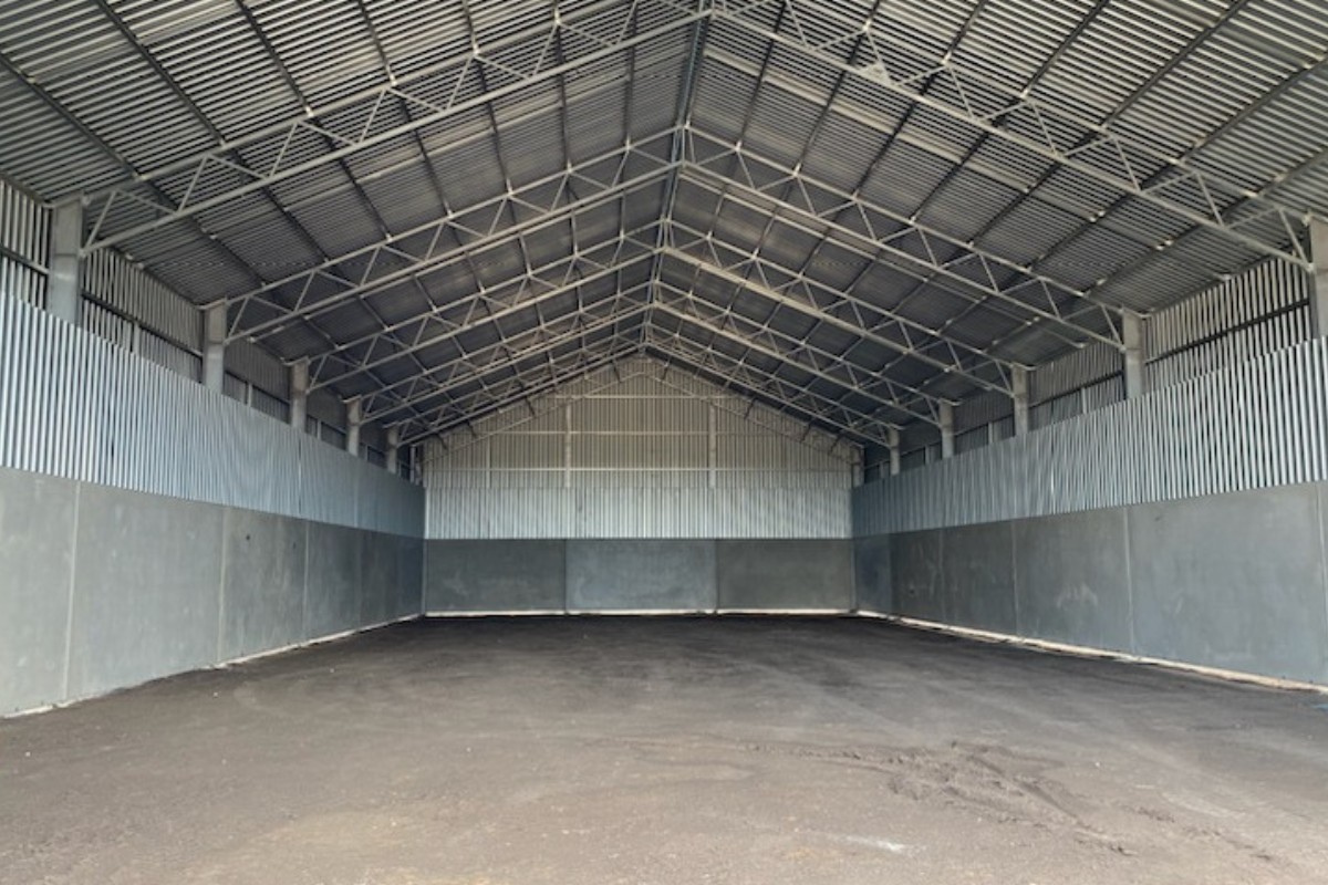 Inside ABC Sheds cotton shed in Mallowa