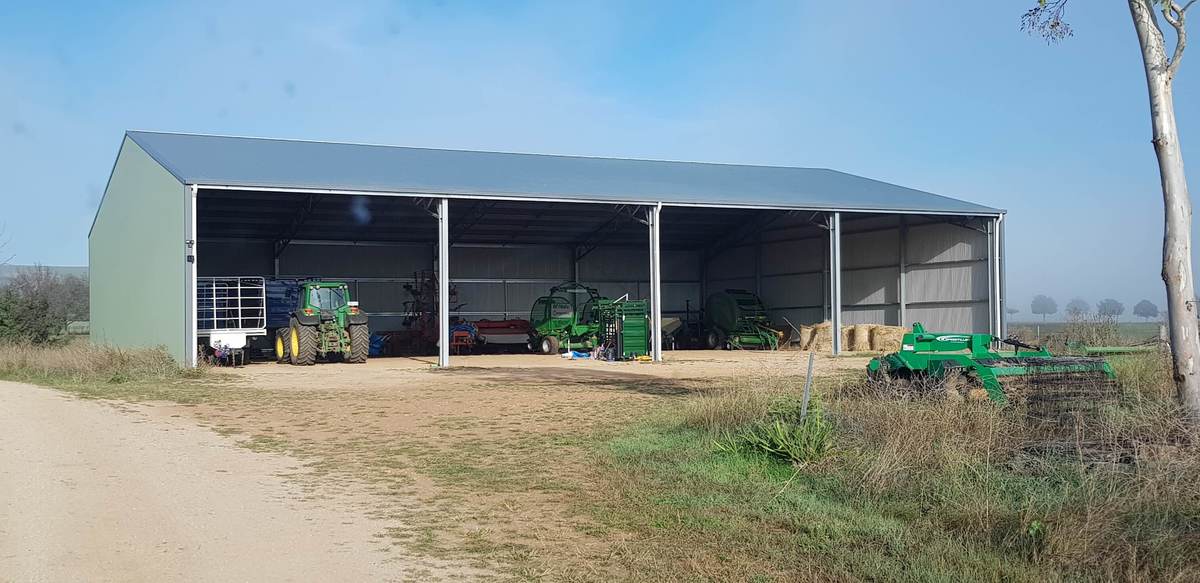 ABC Sheds hay & machinery shed in Gormans Hill