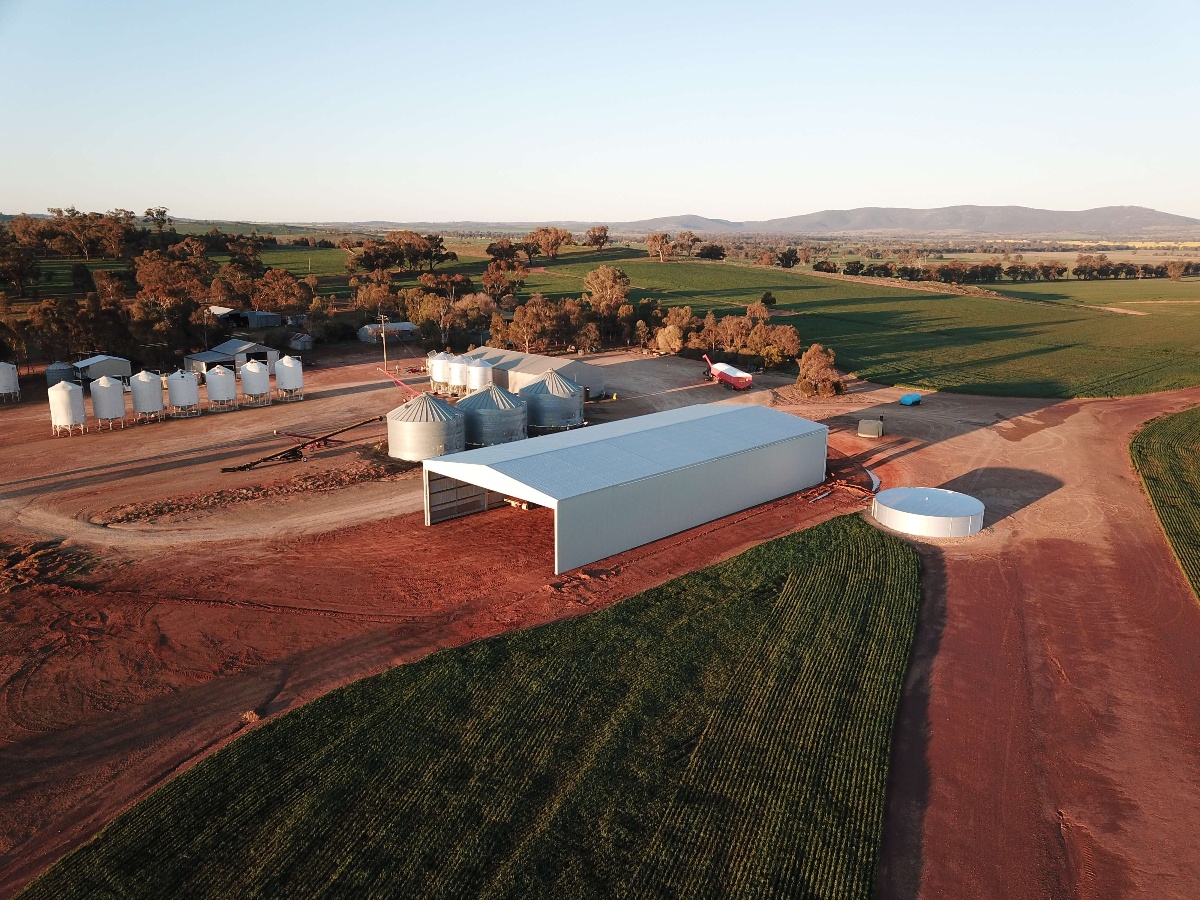 Illabo drive-through shed by ABC Sheds