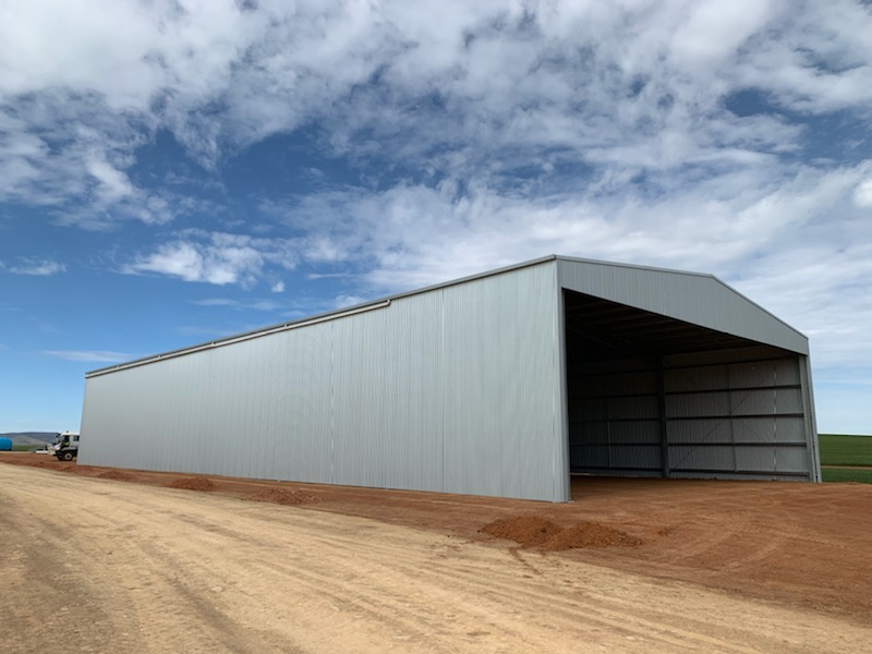 Side view of Illabo shed