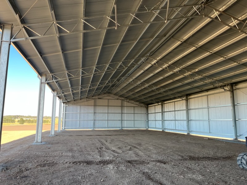 Inside of Wallalong hay shed