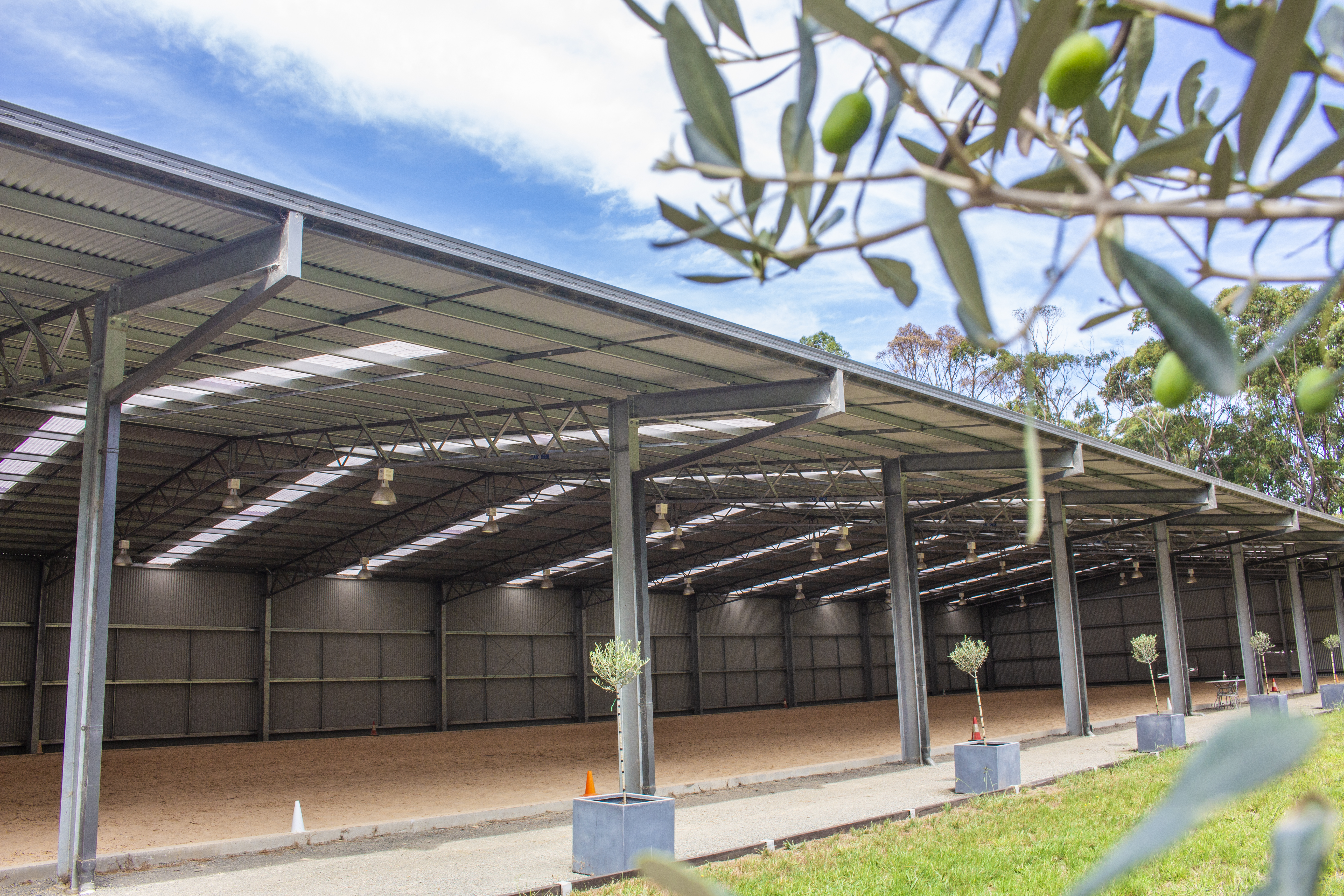 Building a covered horse arena