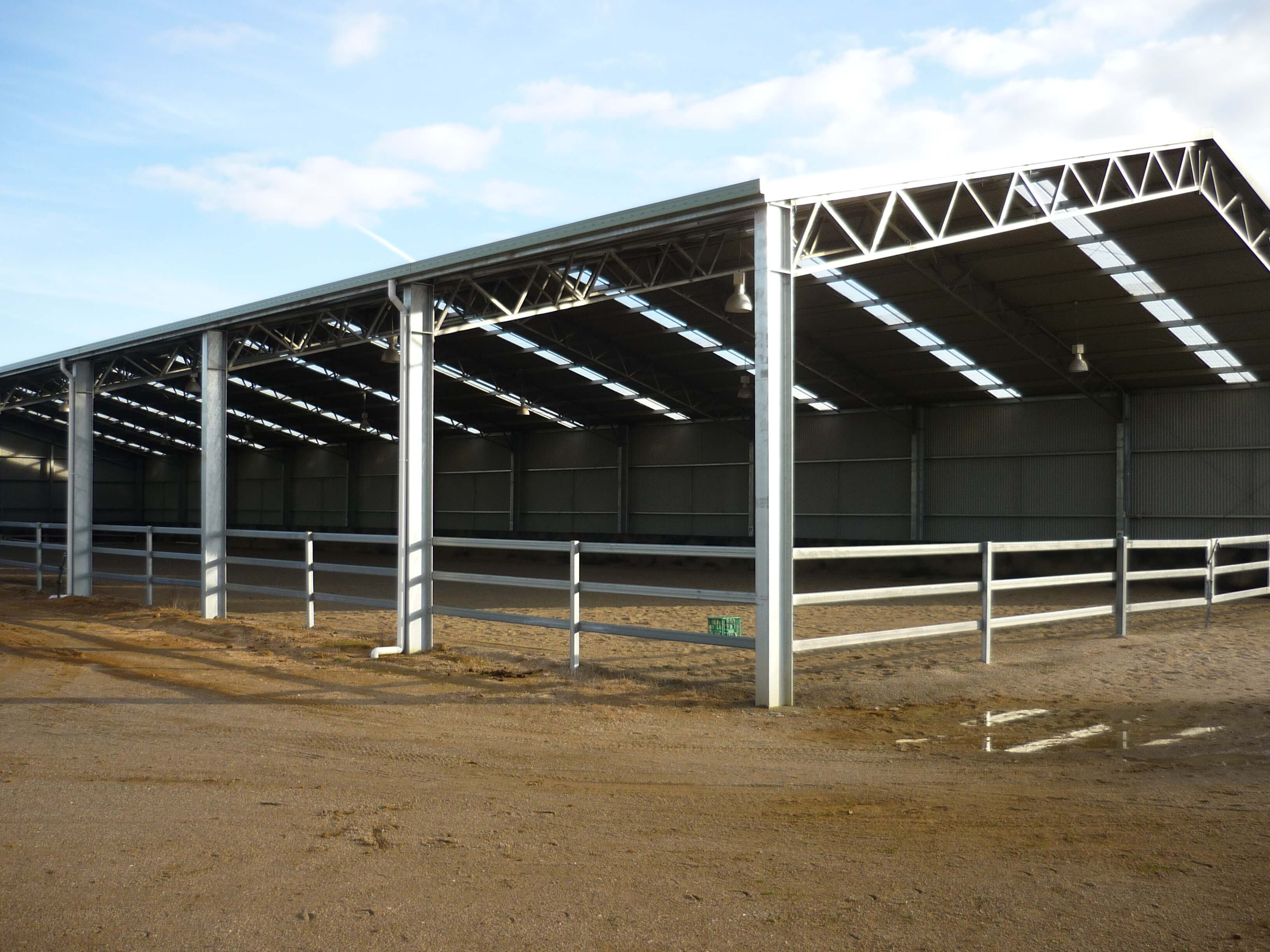 Side view of Crookwell dressage arena