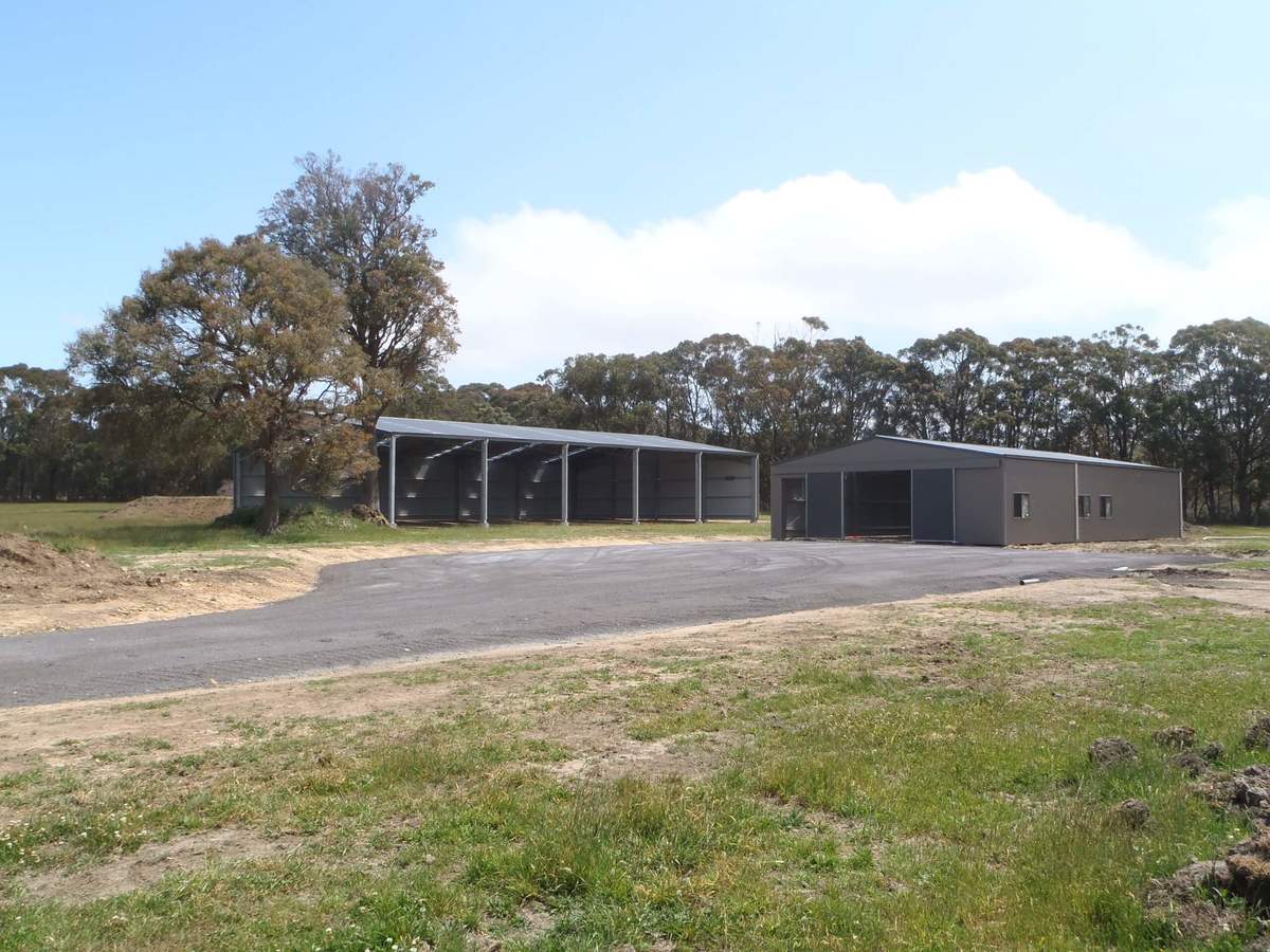 Stable and dressage arena by ABC Sheds