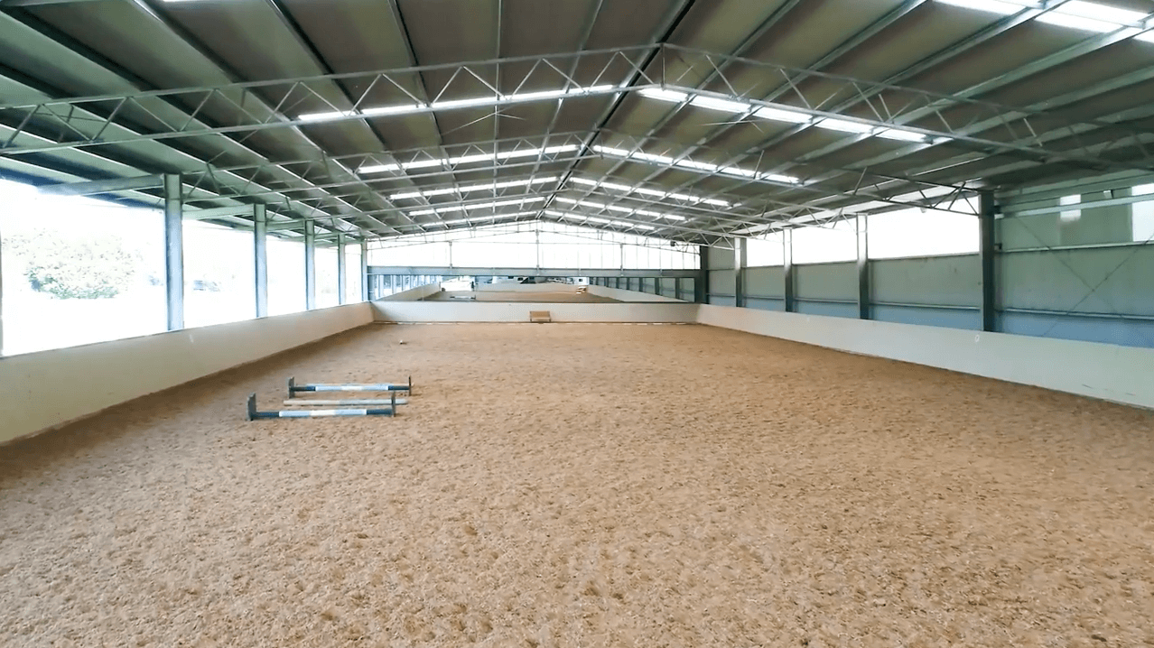 Inside Glenhill riding arena