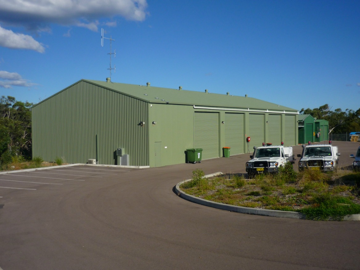 Commercial shed - Lake Munmorah - Side view