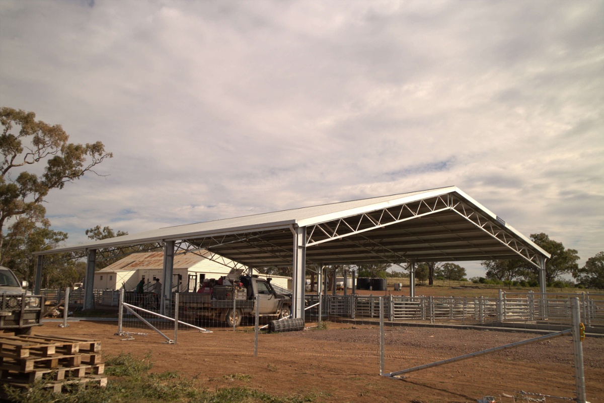 Side view of West Wyalong yard cover