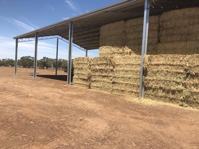 Hay shed in Coleambally NSW