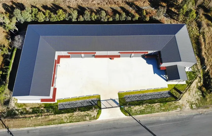 99 x 13 x 6.6 industrial building