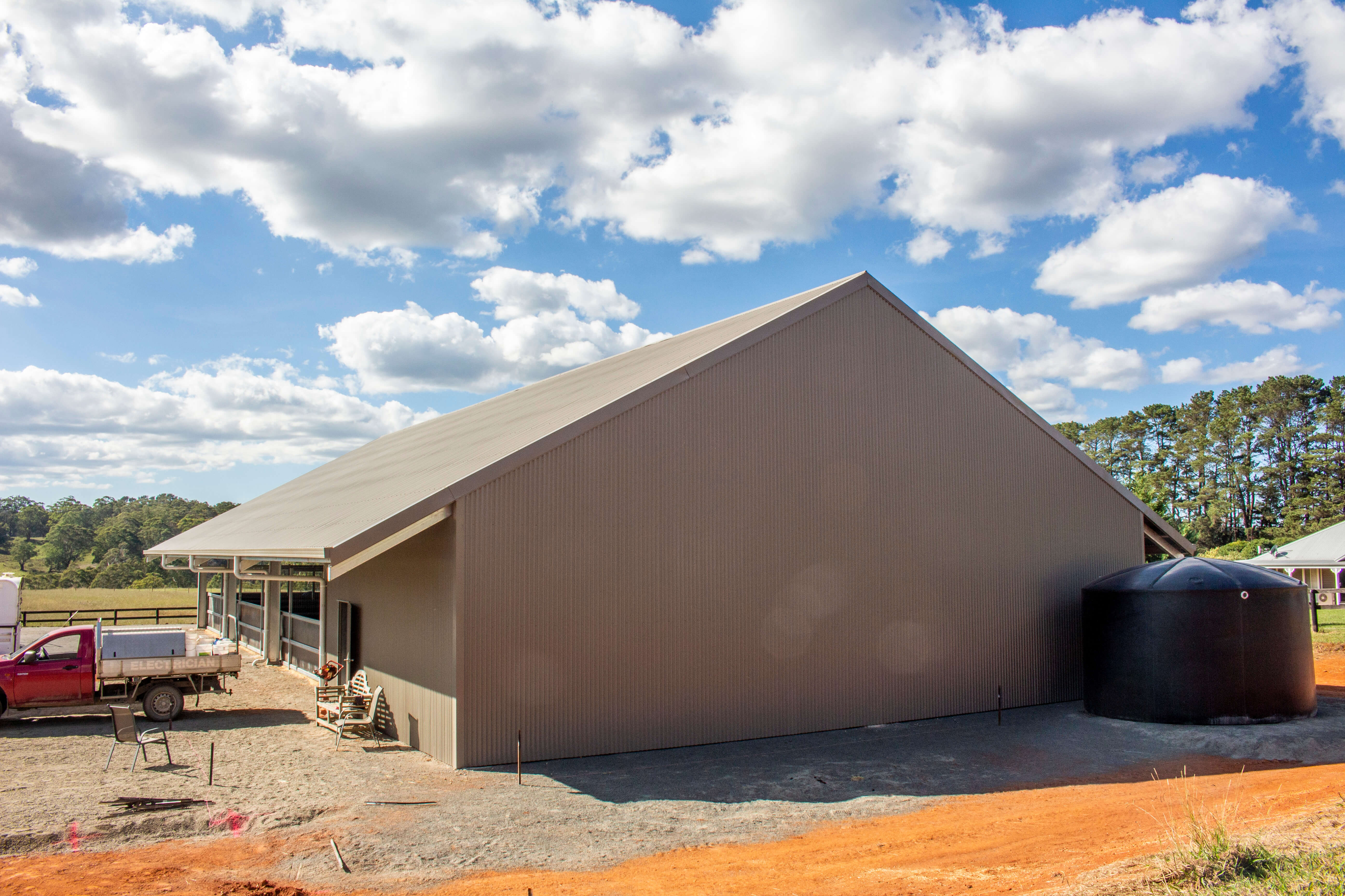 Covered horse stables in Brayton NSW