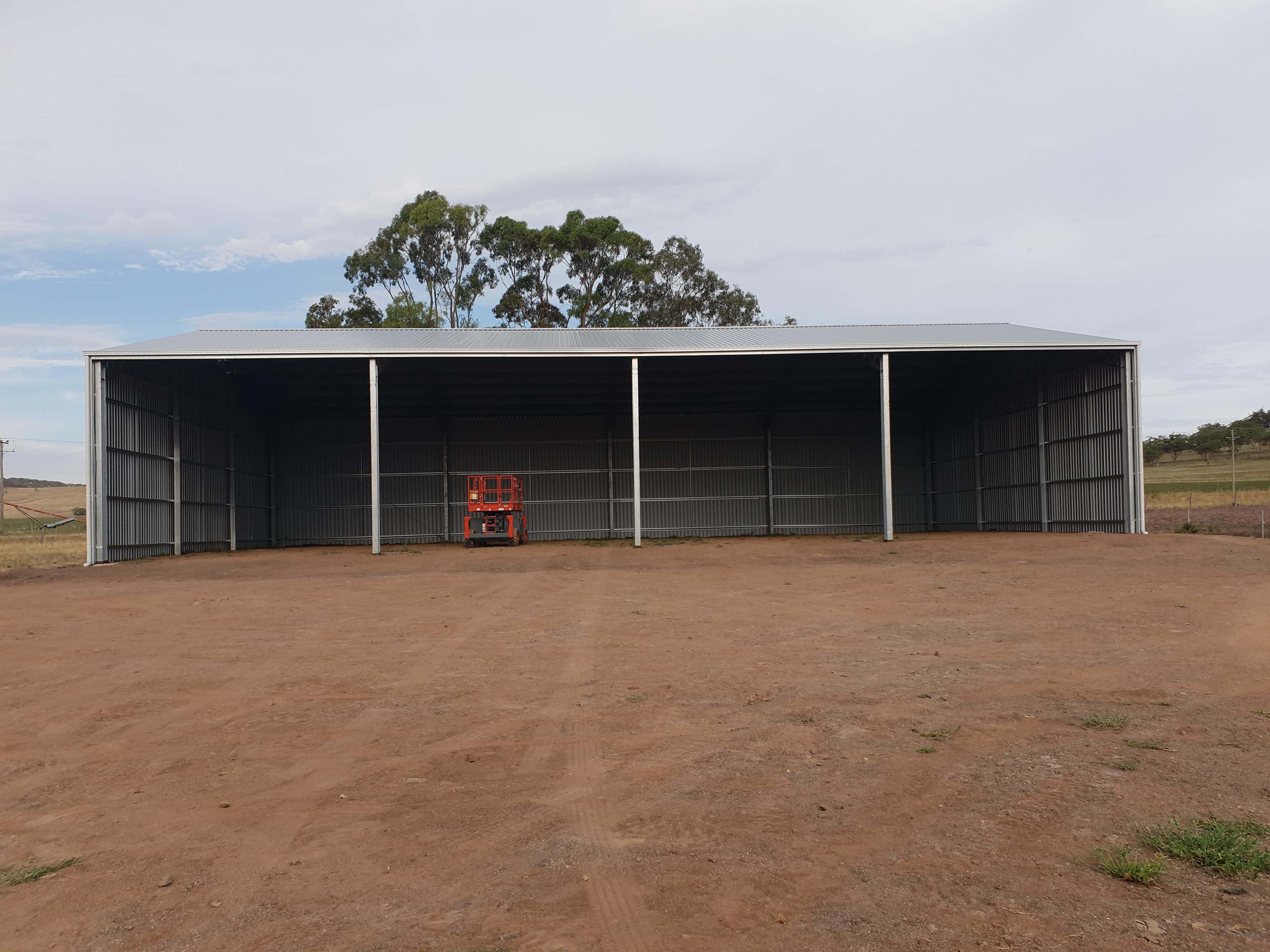 Structural steel farm shed in NSW by ABC Sheds