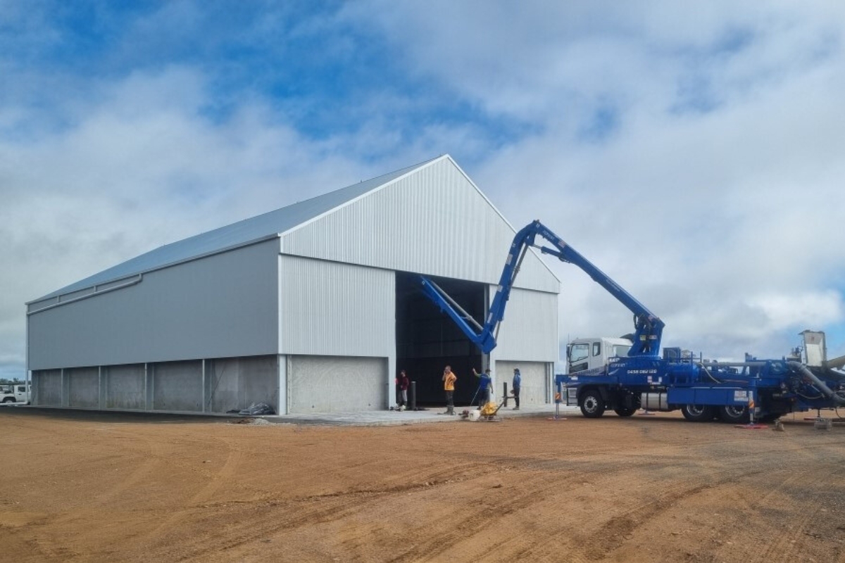 ABC Sheds fertiliser shed in Biniguy