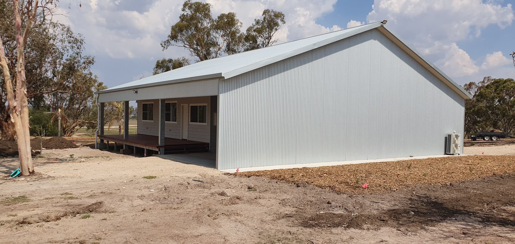 House and steel shed combined in Inverell NSW