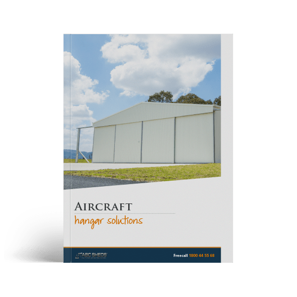 ABC Sheds aircraft hangar brochure